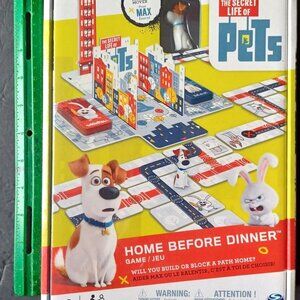 New/Sealed-The Secret Life Of Pets Home Before Dinner Game w/ Max Dog Figure